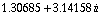 1.3068513281173317`  + 3.141577084357704` i