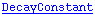 DecayConstant
