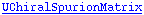 UChiralSpurionMatrix