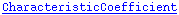 CharacteristicCoefficient