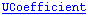 UCoefficient