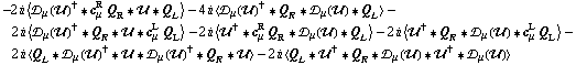 -2 i < �s _ μ(��)^† '6 c _ μ^R Q _ R '6 �� '6 Q _ L > - 4 i < �s _ μ(��)^† '6 Q _ R '6 �s _ μ(��) '6 Q _ L > - 2 i < �s _ μ(��)^† '6 Q _ R '6 �� '6 c _ μ^L Q _ L > - 2 i < ��^† '6 c _ μ^R Q _ R '6 �s _ μ(��) '6 Q _ L > - 2 i < ��^† '6 Q _ R '6 �s _ μ(��) '6 c _ μ^L Q _ L > - 2 i < Q _ L '6 �s _ μ(��)^† '6 �� '6 �s _ μ(��)^† '6 Q _ R '6 �� > - 2 i < Q _ L '6 ��^† '6 Q _ R '6 �s _ μ(��) '6 ��^† '6 �s _ μ(��) >