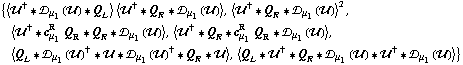 {< ��^† '6 �s _ μ _ 1(��) '6 Q _ L > < ��^† '6 Q _ R '6 �s _ μ _ 1(��) >, < ��^† '6 Q _ R '6 �s _ μ _ 1(��) >^2, < ��^† '6 c _ μ _ 1^R Q _ R '6 Q _ R '6 �s _ μ _ 1(��) >, < ��^† '6 Q _ R '6 c _ μ _ 1^R Q _ R '6 �s _ μ _ 1(��) >, < Q _ L '6 �s _ μ _ 1(��)^† '6 �� '6 �s _ μ _ 1(��)^† '6 Q _ R '6 �� >, < Q _ L '6 ��^† '6 Q _ R '6 �s _ μ _ 1(��) '6 ��^† '6 �s _ μ _ 1(��) >}