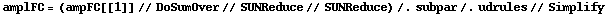 amplFC = (ampFC[[1]] // DoSumOver // SUNReduce // SUNReduce) /. subpar /. udrules // Simplify