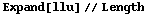 Expand[llu] // Length