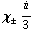 χ _ &plusmn; i/3