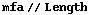 mfa // Length
