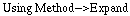 Using Method->Expand