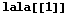 lala[[1]]