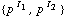 {p^( )^I _ 1, p^( )^I _ 2}