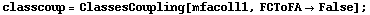 classcoup = ClassesCoupling[mfacoll1, FCToFA -> False] ;