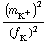 (m _ K^+^(�   ))^2/(f _ K^(�   ))^2