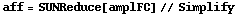 aff = SUNReduce[amplFC] // Simplify