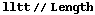 lltt // Length