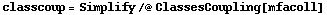 classcoup = Simplify /@ ClassesCoupling[mfacoll]