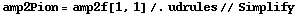 amp2Pion = amp2f[1, 1] /. udrules // Simplify