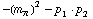 -(m _ π^(�   ))^2 - p _ 1  &middot;  p _ 2