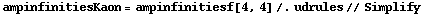 ampinfinitiesKaon = ampinfinitiesf[4, 4] /. udrules // Simplify