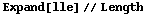 Expand[lle] // Length