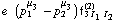 e^(  ) (p _ 1^μ _ 3 - p _ 2^μ _ 3) f _ (3 I _ 1 I _ 2)^(2)
