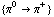{π^0 -> π^+}