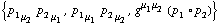 {p _ 1 _ μ _ 2 p _ 2 _ μ _ 1, p _ 1 _ μ _ 1 p _ 2 _ μ _ 2, g^(μ _ 1  μ _ 2) (p _ 1 &deg; p _ 2)}