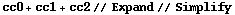 cc0 + cc1 + cc2 // Expand // Simplify