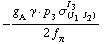 -(g _ A^(  ) γ  &middot;  p _ 3 σ _ (J _ 1 J _ 2)^I _ 3)/(2 f _ π^(�   ))