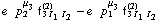 e^(  ) p _ 2^μ _ 3 f _ (3 I _ 1 I _ 2)^(2) - e^(  ) p _ 1^μ _ 3 f _ (3 I _ 1 I _ 2)^(2)