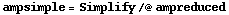 ampsimple = Simplify /@ ampreduced