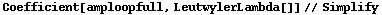 Coefficient[amploopfull, LeutwylerLambda[]] // Simplify
