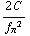 (2 C)/f _ π^2