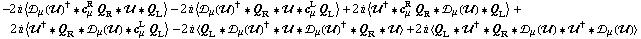 -2 i < �s _ μ(��)^† '6 c _ μ^R Q _ R '6 �� '6 Q _ L > - 2 i < �s _ μ(��)^† '6 Q _ R '6 �� '6 c _ μ^L Q _ L > + 2 i < ��^† '6 c _ μ^R Q _ R '6 �s _ μ(��) '6 Q _ L > + 2 i < ��^† '6 Q _ R '6 �s _ μ(��) '6 c _ μ^L Q _ L > - 2 i < Q _ L '6 �s _ μ(��)^† '6 �� '6 �s _ μ(��)^† '6 Q _ R '6 �� > + 2 i < Q _ L '6 ��^† '6 Q _ R '6 �s _ μ(��) '6 ��^† '6 �s _ μ(��) >