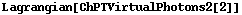 Lagrangian[ChPTVirtualPhotons2[2]]