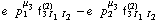 e^(  ) p _ 1^μ _ 3 f _ (3 I _ 1 I _ 2)^(2) - e^(  ) p _ 2^μ _ 3 f _ (3 I _ 1 I _ 2)^(2)