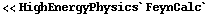 << HighEnergyPhysics`FeynCalc`