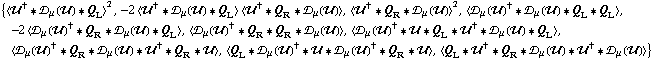 {< ��^† '6 �s _ μ(��) '6 Q _ L >^2, -2 < ��^† '6 �s _ μ(��) '6 Q _ L > < ��^† '6 Q _ R '6 �s _ μ(��) >, < ��^† '6 Q _ R '6 �s _ μ(��) >^2, < �s _ μ(��)^† '6 �s _ μ(��) '6 Q _ L '6 Q _ L >, -2 < �s _ μ(��)^† '6 Q _ R '6 �s _ μ(��) '6 Q _ L >, < �s _ μ(��)^† '6 Q _ R '6 Q _ R '6 �s _ μ(��) >, < �s _ μ(��)^† '6 �� '6 Q _ L '6 ��^† '6 �s _ μ(��) '6 Q _ L >, < �s _ μ(��)^† '6 Q _ R '6 �s _ μ(��) '6 ��^† '6 Q _ R '6 �� >, < Q _ L '6 �s _ μ(��)^† '6 �� '6 �s _ μ(��)^† '6 Q _ R '6 �� >, < Q _ L '6 ��^† '6 Q _ R '6 �s _ μ(��) '6 ��^† '6 �s _ μ(��) >}