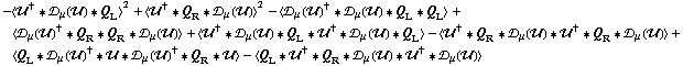 -< ��^† '6 �s _ μ(��) '6 Q _ L >^2 + < ��^† '6 Q _ R '6 �s _ μ(��) >^2 - < �s _ μ(��)^† '6 �s _ μ(��) '6 Q _ L '6 Q _ L > + < �s _ μ(��)^† '6 Q _ R '6 Q _ R '6 �s _ μ(��) > + < ��^† '6 �s _ μ(��) '6 Q _ L '6 ��^† '6 �s _ μ(��) '6 Q _ L > - < ��^† '6 Q _ R '6 �s _ μ(��) '6 ��^† '6 Q _ R '6 �s _ μ(��) > + < Q _ L '6 �s _ μ(��)^† '6 �� '6 �s _ μ(��)^† '6 Q _ R '6 �� > - < Q _ L '6 ��^† '6 Q _ R '6 �s _ μ(��) '6 ��^† '6 �s _ μ(��) >