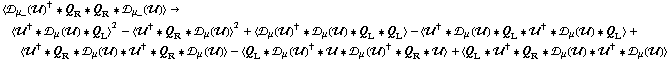 < �s _ μ_(��)^† '6 Q _ R '6 Q _ R '6 �s _ μ_(��) > -> < ��^† '6 �s _ μ(��) '6 Q _ L >^2 - < ��^† '6 Q _ R '6 �s _ μ(��) >^2 + < �s _ μ(��)^† '6 �s _ μ(��) '6 Q _ L '6 Q _ L > - < ��^† '6 �s _ μ(��) '6 Q _ L '6 ��^† '6 �s _ μ(��) '6 Q _ L > + < ��^† '6 Q _ R '6 �s _ μ(��) '6 ��^† '6 Q _ R '6 �s _ μ(��) > - < Q _ L '6 �s _ μ(��)^† '6 �� '6 �s _ μ(��)^† '6 Q _ R '6 �� > + < Q _ L '6 ��^† '6 Q _ R '6 �s _ μ(��) '6 ��^† '6 �s _ μ(��) >
