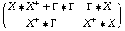 (      +                                              )   X '6 X  + Γ '6 Γ   Γ '6 X     +                          +   X  '6 Γ                X  '6 X