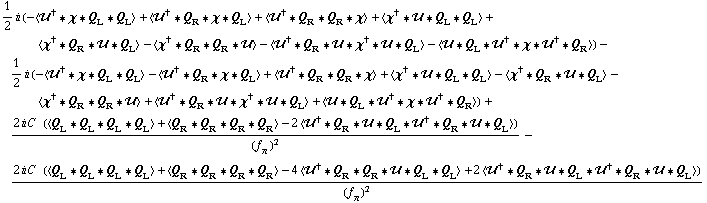 1/2 i (-< ��^† '6 χ '6 Q _ L '6 Q _ L > + < ��^† '6 Q _ R '6 χ '6 Q _ L > + < ��^† '6 Q _ R '6 Q _ R '6 χ > + < χ^† '6 �� '6 Q _ L '6 Q _ L > + < χ^† '6 Q _ R '6 �� '6 Q _ L > - < χ^† '6 Q _ R '6 Q _ R '6 �� > - < ��^† '6 Q _ R '6 �� '6 χ^† '6 �� '6 Q _ L > - < �� '6 Q _ L '6 ��^† '6 χ '6 ��^† '6 Q _ R >) - 1/2 i (-< ��^† '6 χ '6 Q _ L '6 Q _ L > - < ��^† '6 Q _ R '6 χ '6 Q _ L > + < ��^† '6 Q _ R '6 Q _ R '6 χ > + < χ^† '6 �� '6 Q _ L '6 Q _ L > - < χ^† '6 Q _ R '6 �� '6 Q _ L > - < χ^† '6 Q _ R '6 Q _ R '6 �� > + < ��^† '6 Q _ R '6 �� '6 χ^† '6 �� '6 Q _ L > + < �� '6 Q _ L '6 ��^† '6 χ '6 ��^† '6 Q _ R >) + (2 i C^(  ) (< Q _ L '6 Q _ L '6 Q _ L '6 Q _ L > + < Q _ R '6 Q _ R '6 Q _ R '6 Q _ R > - 2 < ��^† '6 Q _ R '6 �� '6 Q _ L '6 ��^† '6 Q _ R '6 �� '6 Q _ L >))/(f _ π^(�   ))^2 - (2 i C^(  ) (< Q _ L '6 Q _ L '6 Q _ L '6 Q _ L > + < Q _ R '6 Q _ R '6 Q _ R '6 Q _ R > - 4 < ��^† '6 Q _ R '6 Q _ R '6 �� '6 Q _ L '6 Q _ L > + 2 < ��^† '6 Q _ R '6 �� '6 Q _ L '6 ��^† '6 Q _ R '6 �� '6 Q _ L >))/(f _ π^(�   ))^2