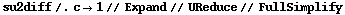 su2diff /. c -> 1 // Expand // UReduce // FullSimplify