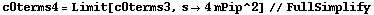 c0terms4 = Limit[c0terms3, s -> 4 mPip^2] // FullSimplify