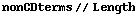 nonCDterms // Length