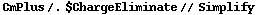 CmPlus /. $ChargeEliminate // Simplify