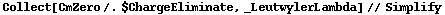 Collect[CmZero /. $ChargeEliminate, _LeutwylerLambda] // Simplify
