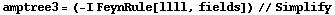 amptree3 = (-I FeynRule[llll, fields]) // Simplify