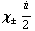 χ _ &plusmn; i/2