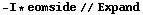 -I * eomside // Expand