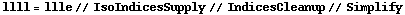 llll = llle // IsoIndicesSupply // IndicesCleanup // Simplify